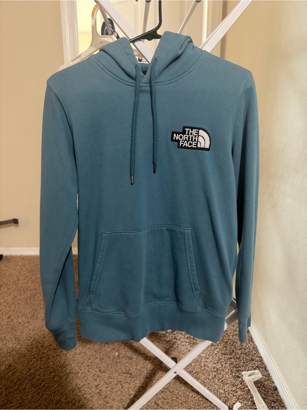 The North Face Men's Teal Crewneck Hoodie